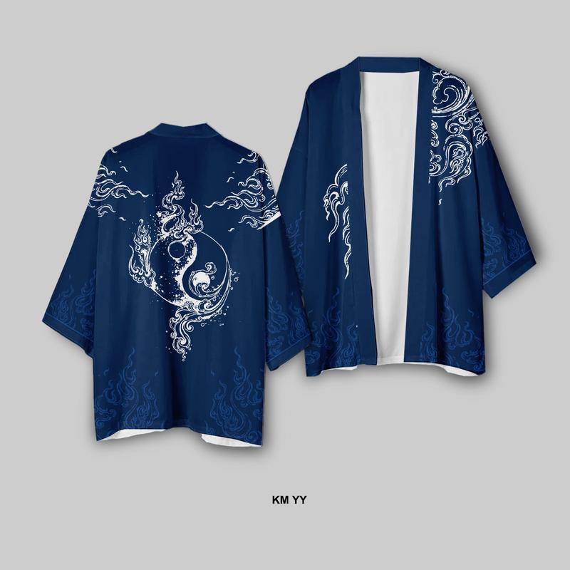 Kimono Outer Outwear Casual  FullPrint 3R YY 0
