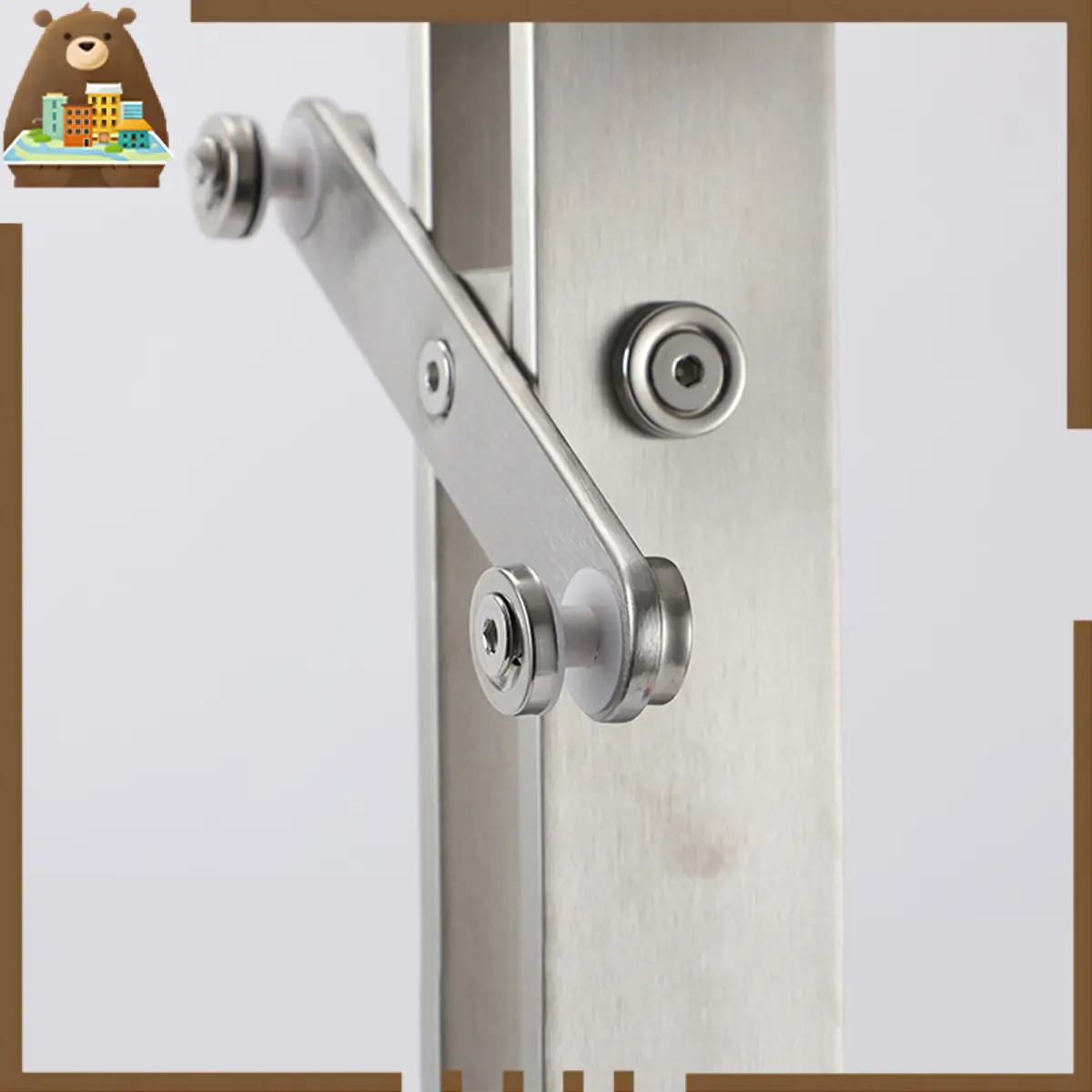 Railing Kaca Stainless Sus 304 Penjepit Kaca Sayap Railing Tangga 20cm Jepitan Kaca