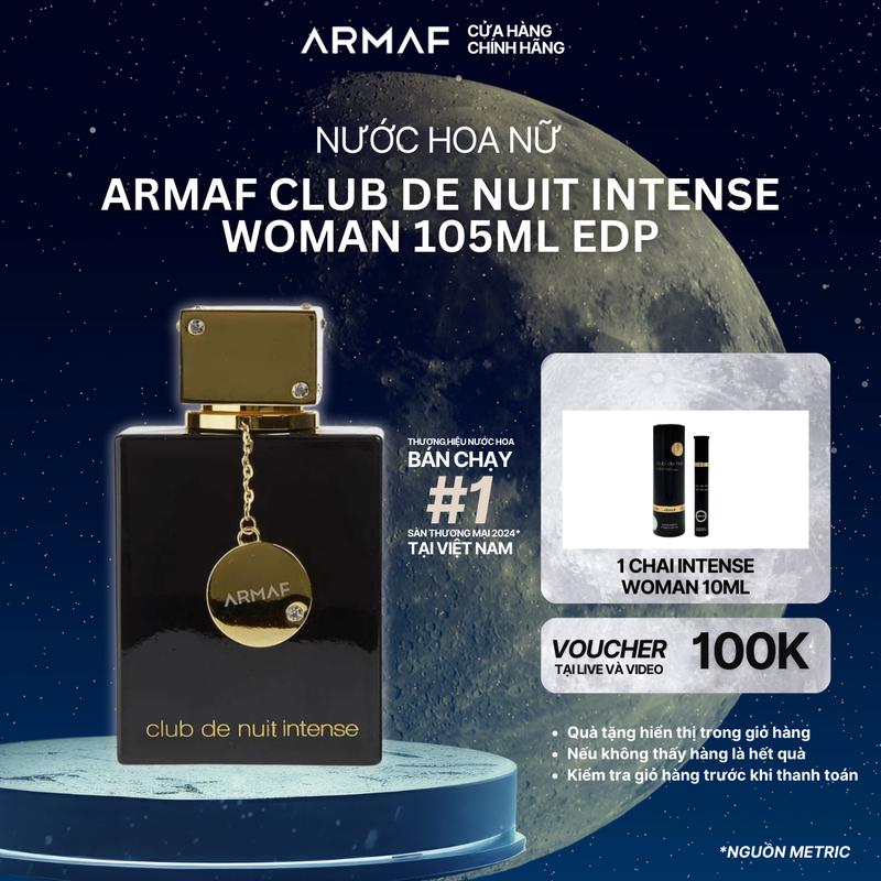   HuynhDangThong x Armaf  Nước hoa ARMAF Club De Nuit Intense Woman EDP 105ML HĐT  