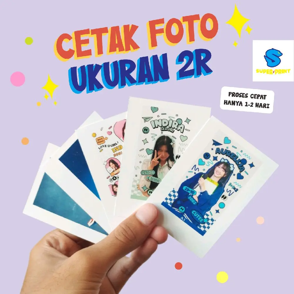 Cetak Foto Polaroid Ukuran 2R Polaroid Foto - Bahan Art Carton 260gsm - Camera