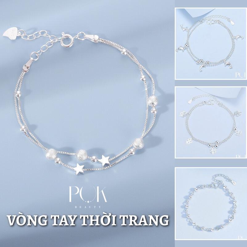 Vòng Tay Nữ, Thiết Kế Đơn Giản Hai Lớp, Hạt Nhám Ngôi Sao Nhỏ Làm Bằng Thép Titan Không Gỉ, Không Phai Màu, Thời Trang Và Tinh Tế, Thích Hợp Để Đồ Trang Trí Cổ Tay Của Bé Gái, Phụ Kiện, Một Món Quà Lý Tưởng Cho Bạn Bè