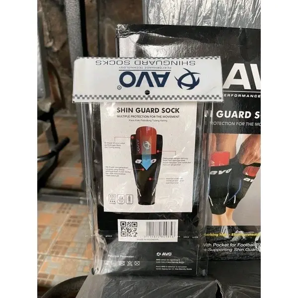 Avo Shin Guard Soks Kaos Kaki Sambung Deker Futsal Sepak Bola Olahraga 6