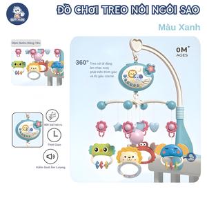 Đồ Chơi Ngôi Sao Treo Nôi Cũi GutyKids Xoay 360 Có Nhạc Kẹp Kệ A Có Lục Lạc, Xúc Xắc, Gặm Nướu Cho Bé, Kích Thích Thị Giác Cho Trẻ Em