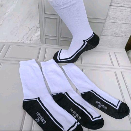 3 pasang kaus kaki sekolah putih telapak hitam sebetis SD SMP SMA hitam putih katun tebal 3 pasang kaus kaki sekolah putih telapak hitam sebetis SD SMP SMA hitam putih katun tebal