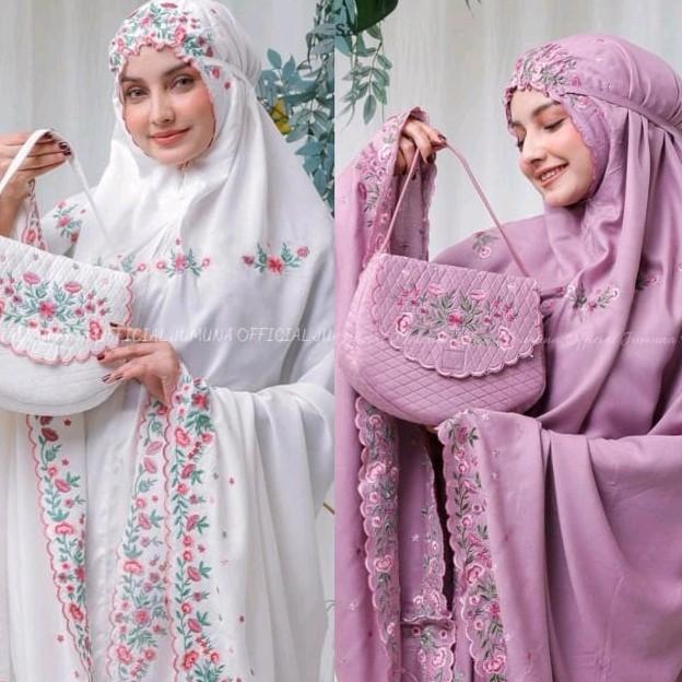Mukena Bordir Bunga Diora 0
