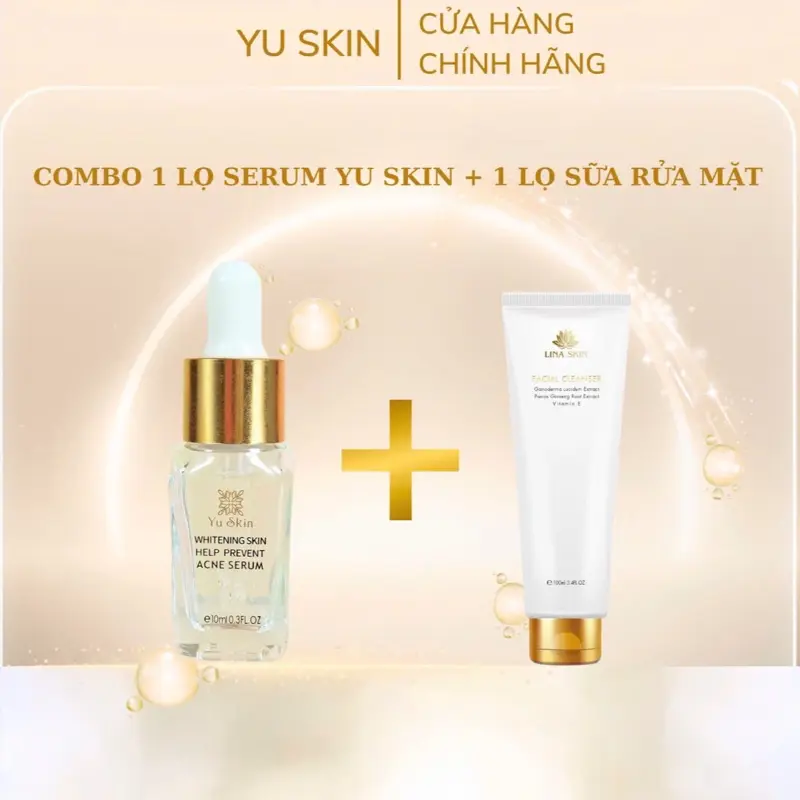 Combo 2 Lọ Serum Mụn Yu Skin 10ml Trắng 7
