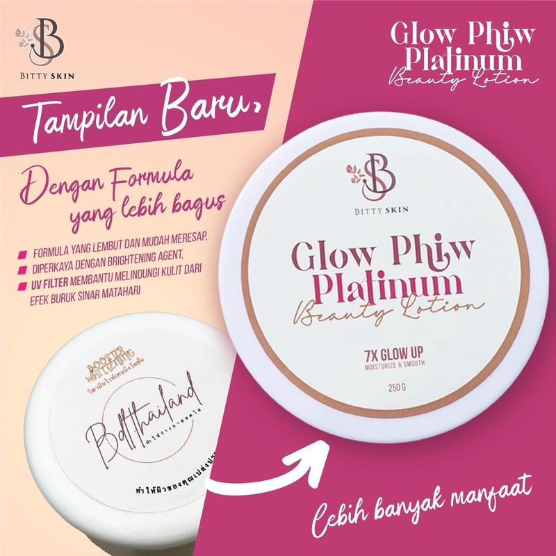 HB PLATINUM GLOW PHIW BPOM  Memutihkan Lotion Mencerahkan 2