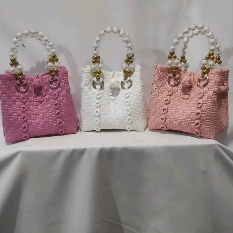 Tas Anyam Handle mutiara Size Mini 0