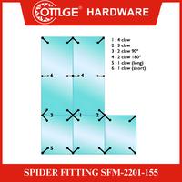 Gambar Spider Fitting/Penjepit Kaca OMGE SFM-2201-155mm-US32D. dari OmgeHardware Kota Administrasi Jakarta Utara 3 Tokopedia