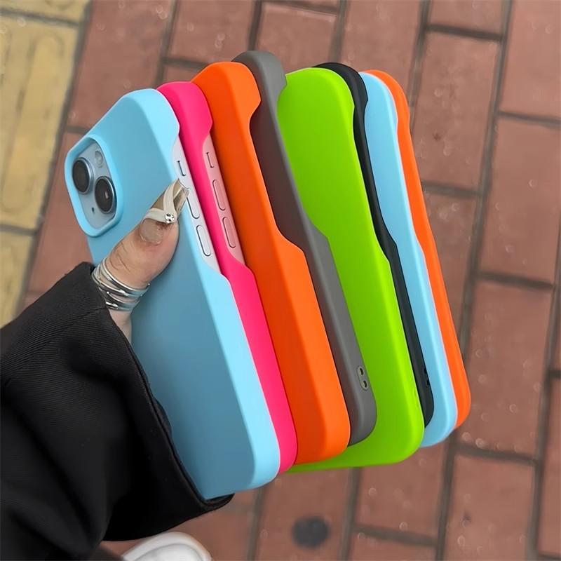 Product Introduction of New Style Half Pack Anti Fingerprint Solid Color TPU Phone Case For iPhone 16 Pro Max 15 14 13 12 11 Shockproof Soft Shell Cover 3