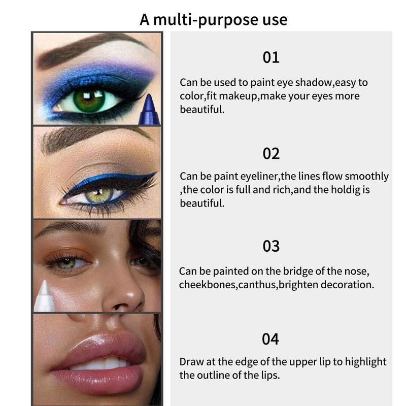 Product Introduction of 14 color color eyeliner gel pen Pearl eye shadow pen waterproof and non smudging 5