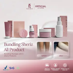 SHERIZ BUNDLING SKIN BOOST 5 PCS Mencerahkan,Menutrisi