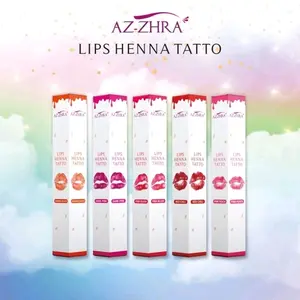 Henna bibir tatto az-zhra peel off tahan lama