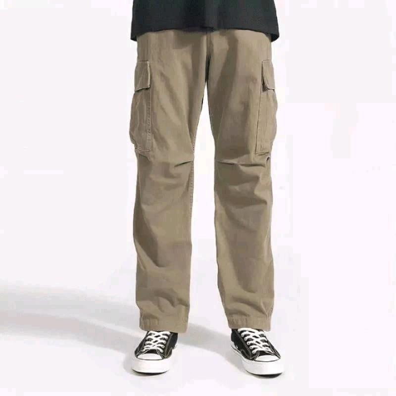 Celana Sam Cargo Panjang Pria Dewasa Celana Cargo Premium Long Cargo Pants Cargo Baggy Loose Fit  celana  Katun 2