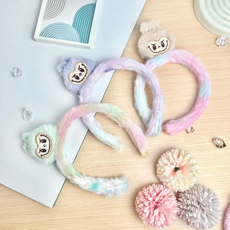 MJ - bando labubu rainbow premium kepala, bando viral labubu Headbands 4