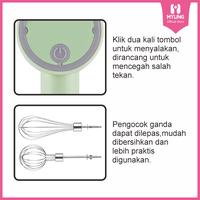 Gambar MYUNG Chopper Blender Hand Mixer USB Portable 3 in 1 dengan Baterai dan Pengisian Daya NirKabel - Hijau dari myungofficialshop Kota Surabaya 4 Tokopedia