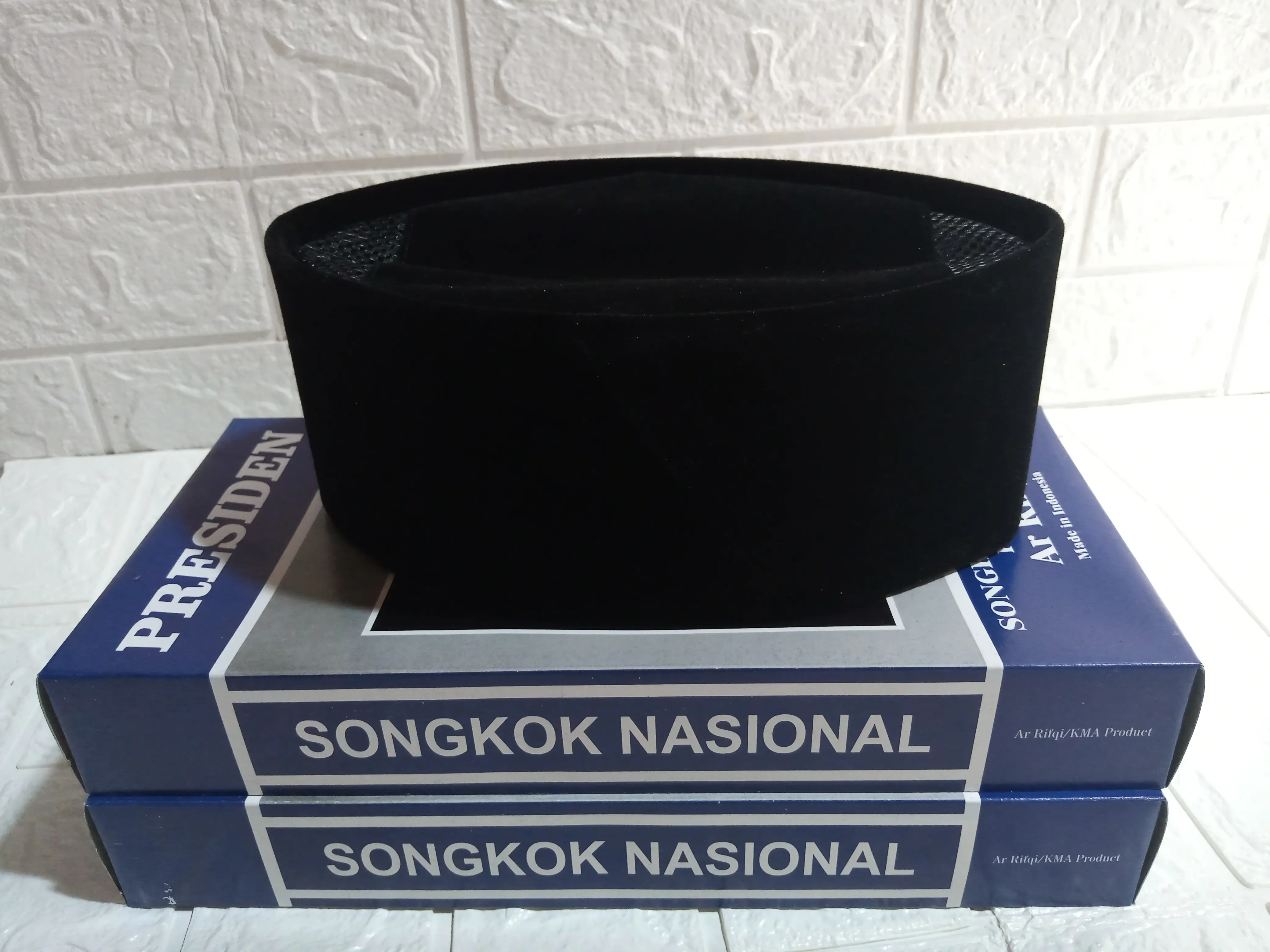 BELI 2 GRATIS ONGKIR ECER HARGA GROSIR Ready Stock Peci Hitam Polos / Songkok Hitam Polos AC / Songkok Nasional Tinggi 9 Dewasa Anak