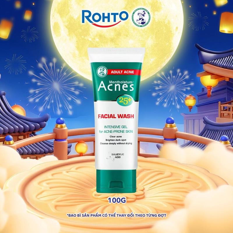 Sữa rửa mặt giúp ngăn ngừa mụn dạng gel Acnes 25+ Facial Wash 100g