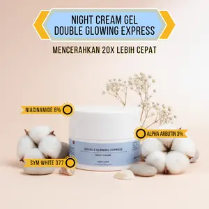 Cream Malam Double Glowing Express Krim Farma Dokte Forte Dosting 10gr Cepat Mencerahkan flek fleksol ori