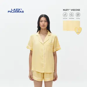 Lazy Pajamas® Classic PLAY Pajamas Set - Butter | Piyama | Baju Tidur