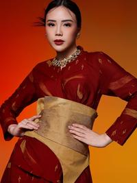 Gambar Gold Fei Vahni Jacquard Obi - S-M dari Oemah Etnik Kota Administrasi Jakarta Selatan 1 Tokopedia