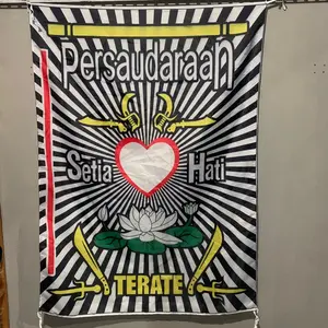 BENDERA PSHT FULL PAKEM Ukur 130x100cm,Free stiker