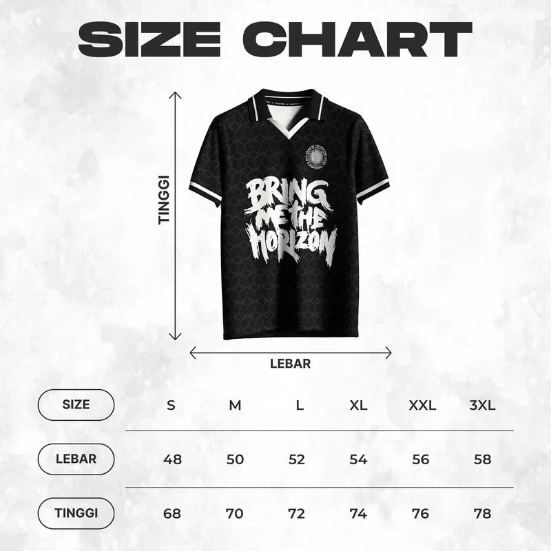 JERSEY BAND / JERSEY VINTAGE / JERSEY FUTSAL / JERSEY OLAHRAGA / KAOS JERSEY SPORT - BMTH NEW 4