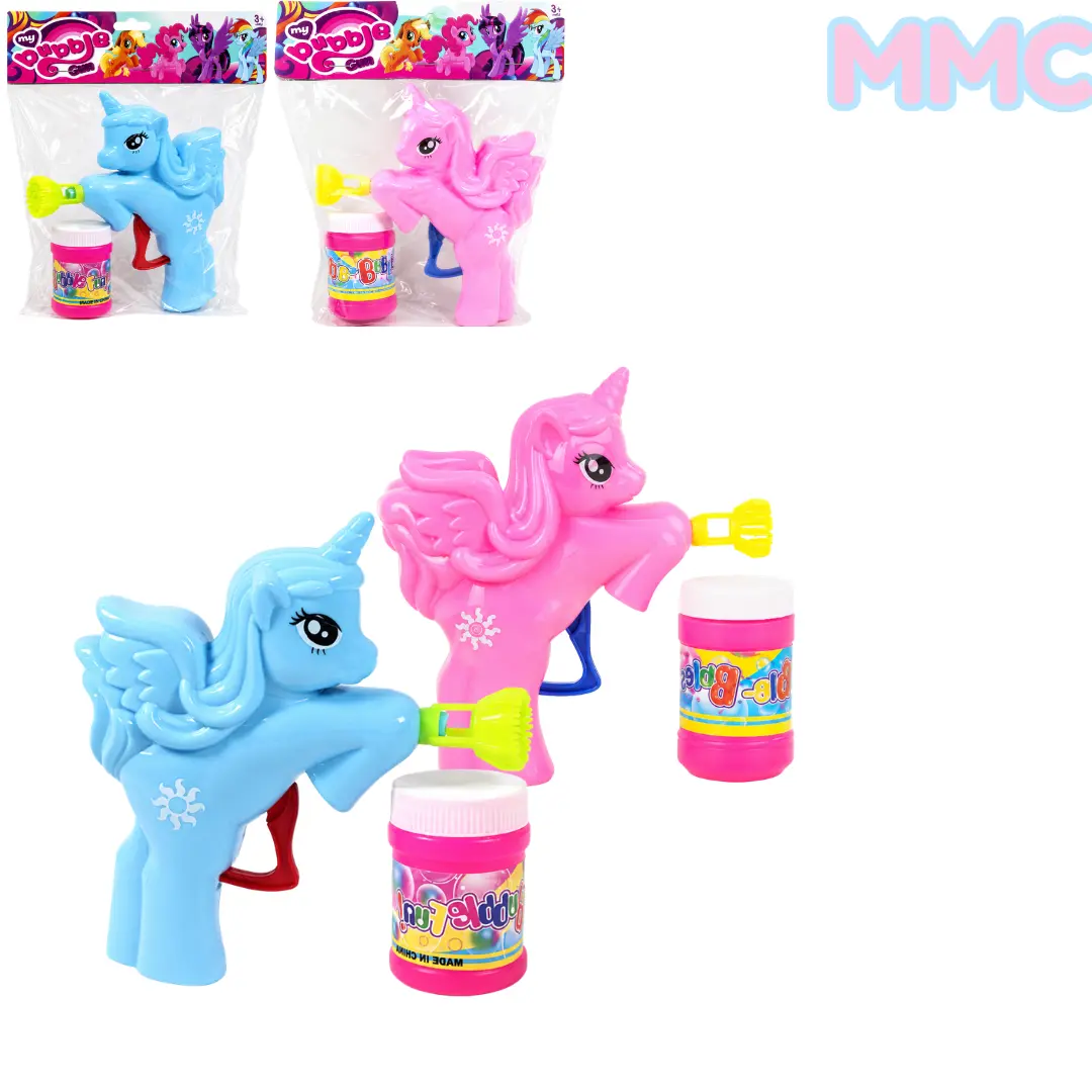MAINAN BUBBLE GUN UNICORN PONY ANAK PISTOL GELEMBUNG SABUN NO.1111