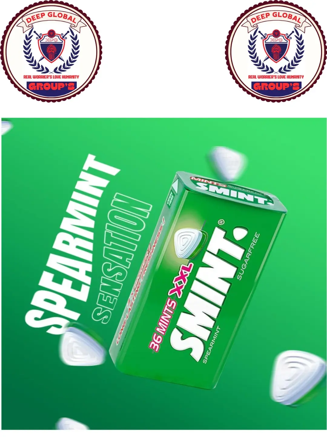 Smint Spearmint Sensation – Sugarfree Mints (36 Pieces) Refresh Your Breath. Elevate Your Day. One Mint at a Time