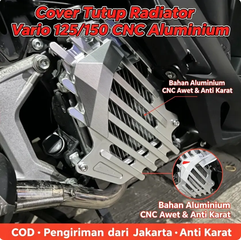 Cover Tutup Radiator Billed Vario PCX 125 150 CNC NBT Performance / Cover Radiator Billed / Cover Radiator Vario 125 / 150 PCX FULL CNC