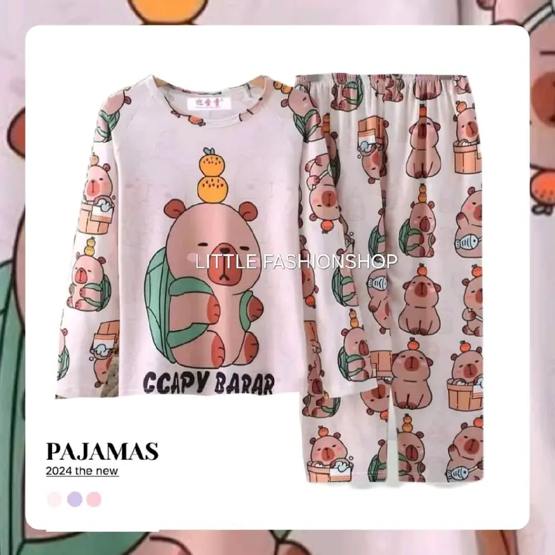 (4-13T) Baju tidur anak cowok lengan panjang celana panjang piyama anak cowok 1
