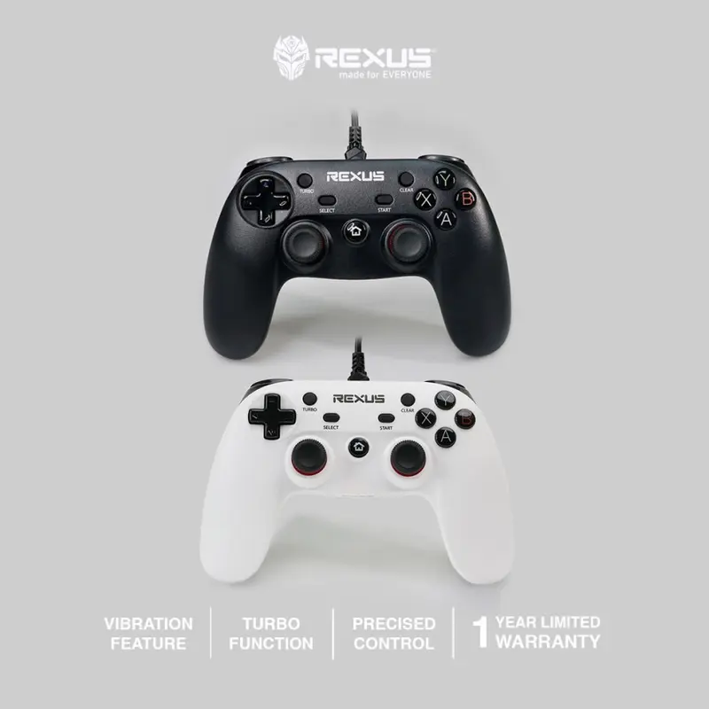 Rexus GX1 - Pro Gaming Gamepad - Desain Trendi dan Stylish 0