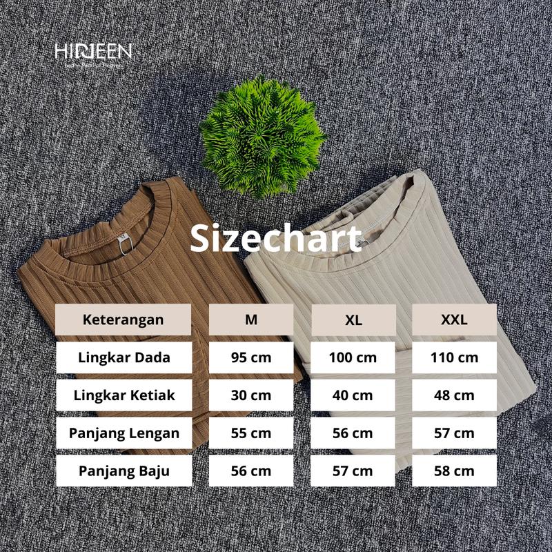 Hiddeen - Kaos Knit - Inner Kaos - Kaos Lengan Panjang - Unisex 5