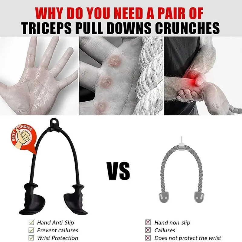 Rope Tricep Latihan Otot Tali Tali Triceps Fitness Pull Down Bar Tali Tricep Gym 4