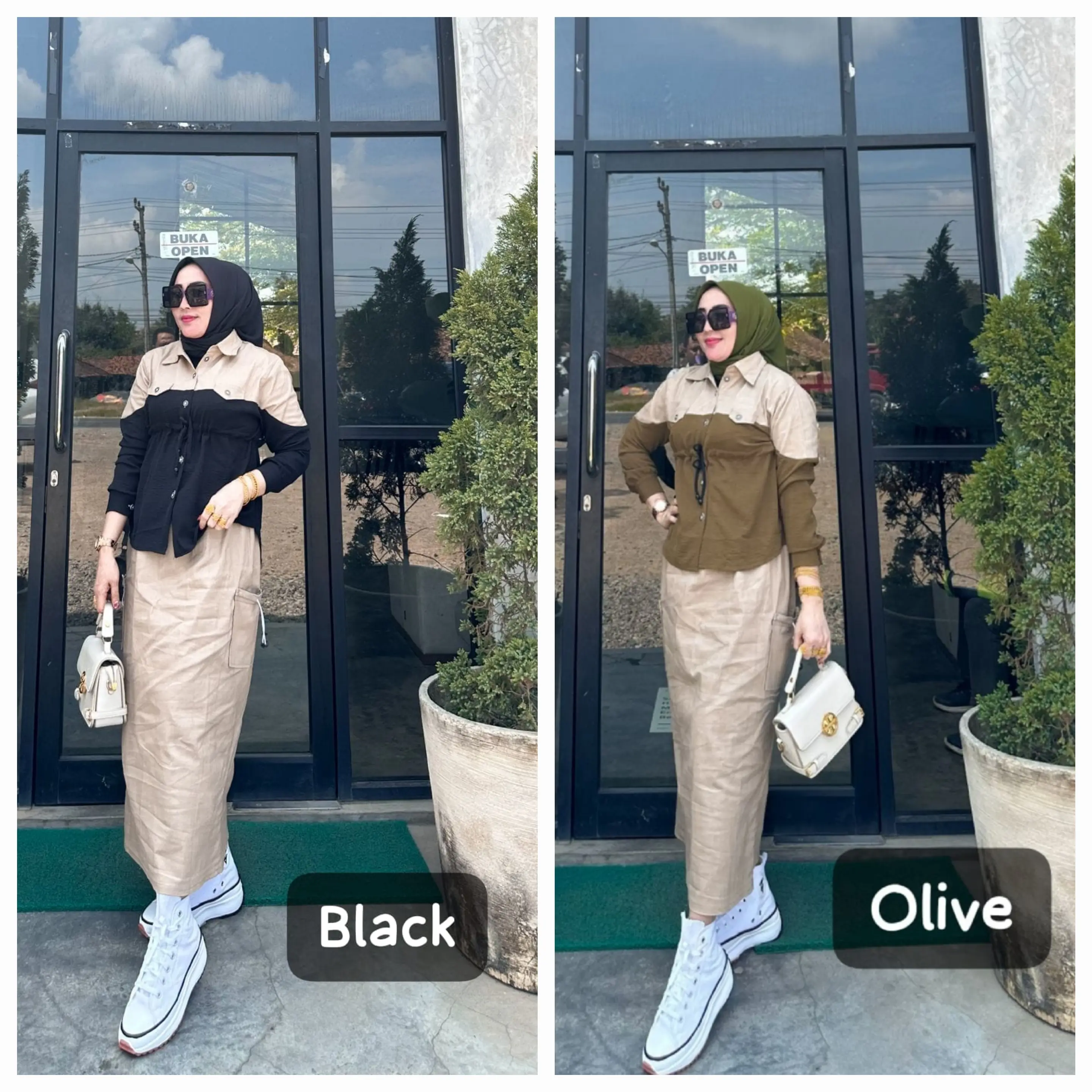 Kimmy OneSet Cargo Rok Street Panjang