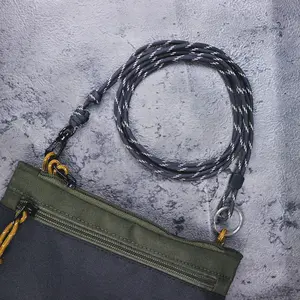 Tali Tas Selempang Pria Panjang Strap Bag Clutch Paracord Adjustable Pengait Besi Premium Multifungsi