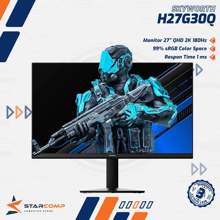 Gambar SKYWORTH H27G30Q 27 Inch QHD 2K IPS 180Hz Monitor Gaming dari Starcomp Semarang Kab. Banyumas Tokopedia