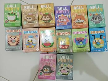 Product Review of JakMall Isi 6Pcs Bricks Ball Party Block Karakter Kartun Bricks Mainan Puzzle Edukasi Anak from i**s 0