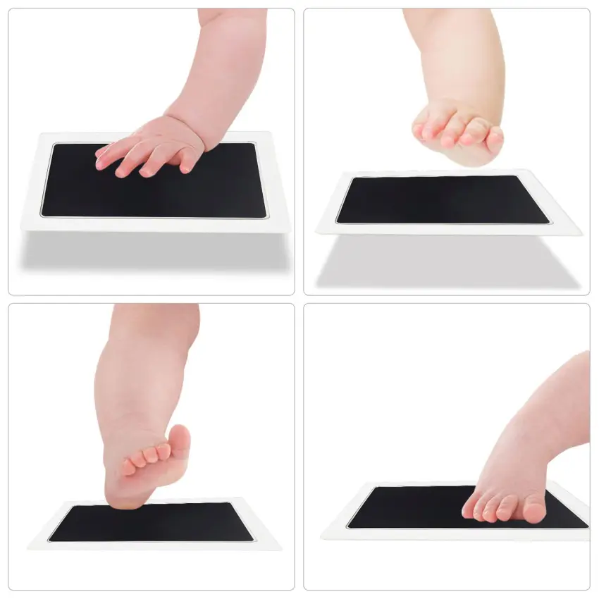 Baby Handprint Footprint Ink Pad Kits Pet Paw Print Ink Kits Medium Size for Babies and Pets