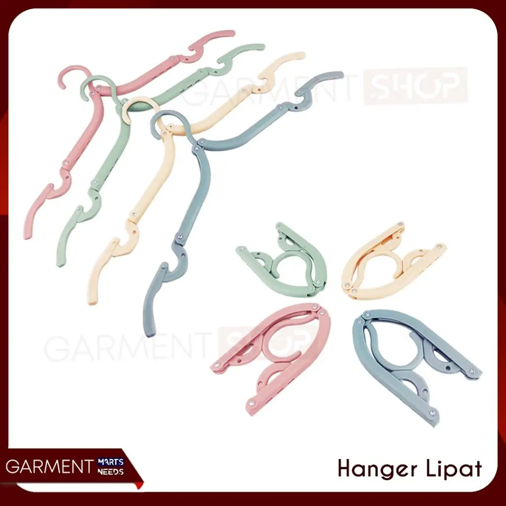 Hanger Lipat Umroh Haji Pakaian Magic Gantungan Jemuran Travelling Baju Kaos Kaki Praktis Serbaguna Abu
