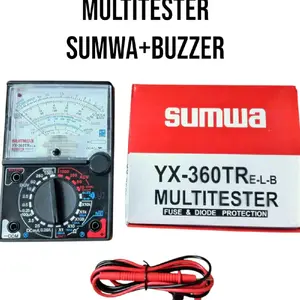 Multitester Analog Manual Sumwa YX-360TRE-L-B Avo Meter dengan Perlindungan Zekring dan Dioda