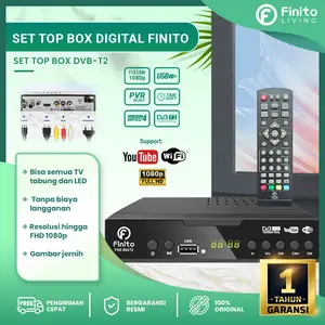 Set Top Box TV Digital Finito Receiver STB DVB T2 / Untuk TV TABUNG/LED