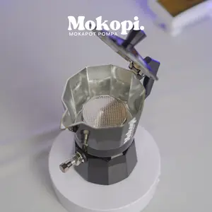 [Underbone V.2] MokaPot modifikasi upgrade basket 51mm 2 cup ala 9 barista