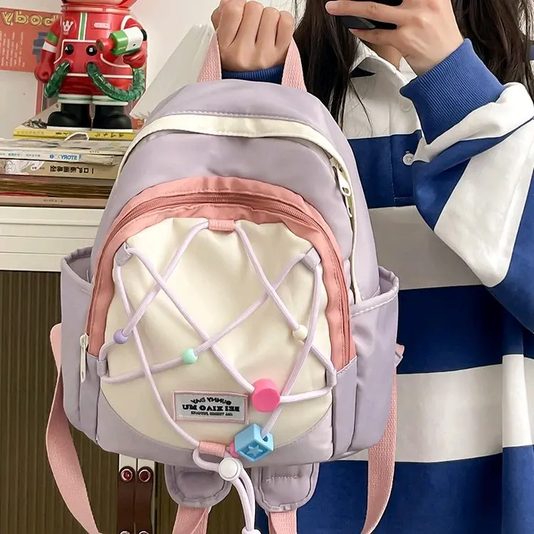 Tas Ransel y2k Wanita Mini Motif Lucu Dopamin korean style tas backpack cewek aesthetic - 729 0