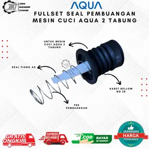 JMT - Full Set Seal Karet Pembuangan Mesin Cuci Aqua 2 Tabung NO 28