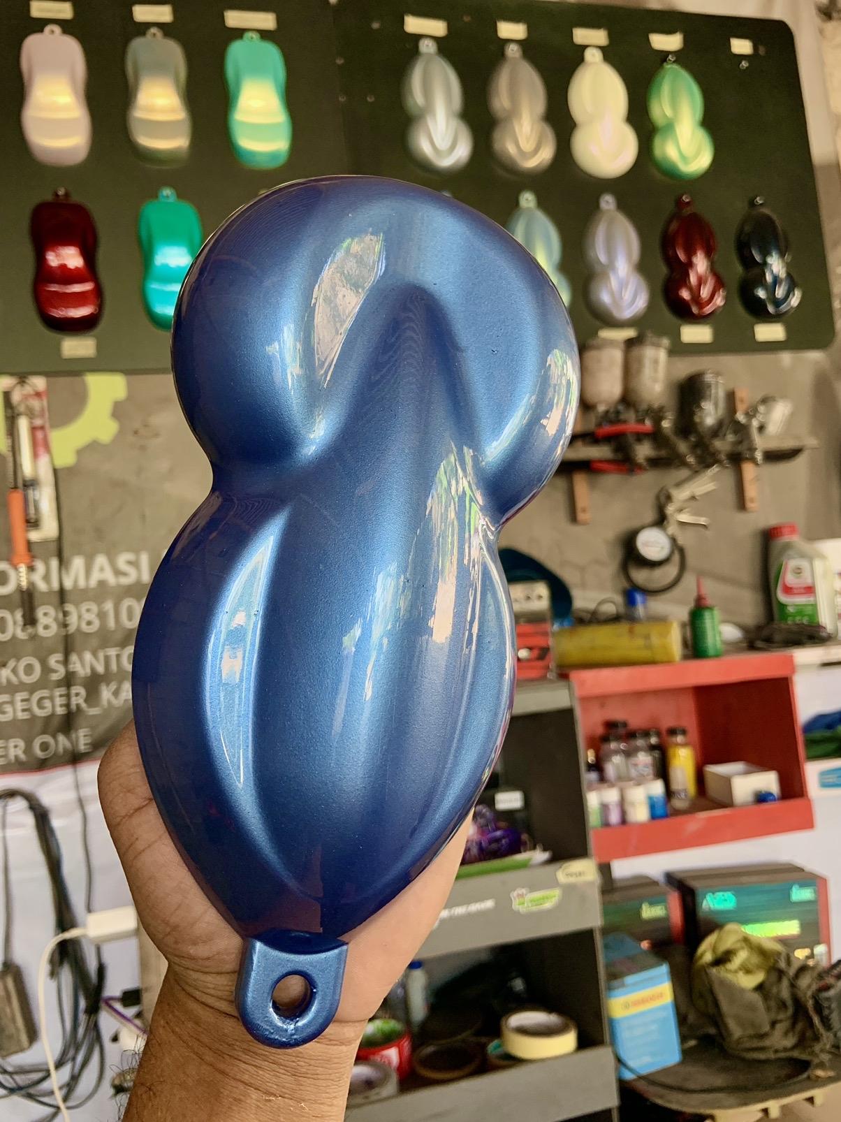 Cat blue metalic/milenium blue kemasan 100ml Paint cat kendaraan Kendaraan