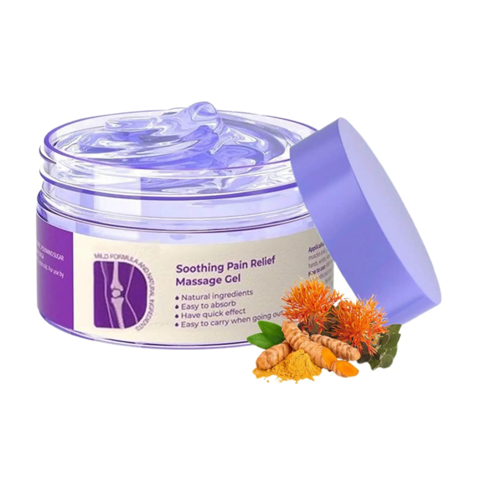 Kresin Joint Purple Gel Gel Chăm Sóc Khớp, Tự Nhiên, Dụng Cụ Làm Dịu Khớp Cơ Thể, Dụng Cụ Mát Xa An Toàn Và Nhẹ Nhàng, Thích Hợp Cho Cổ Tay, Chân, Đeo Vai, Đầu Gối, Cổ Và Tay