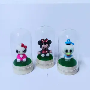 Paket Murah 4pcs Hiasan Boneka Karakter untuk Dekorasi Rumah Rak Gantung Meja Belajar Dasbor Mobil Desain Lucu Warna Cerah Tinggi 5cm Diameter 25cm