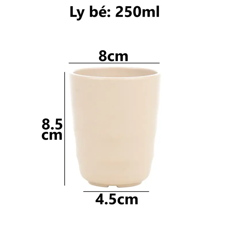 Ly tròn Thái nhựa VIỆT NHẬT - Ngoài nhám, trong bóng - Uống nước, trà đá, hàng quán - 6280/1 2