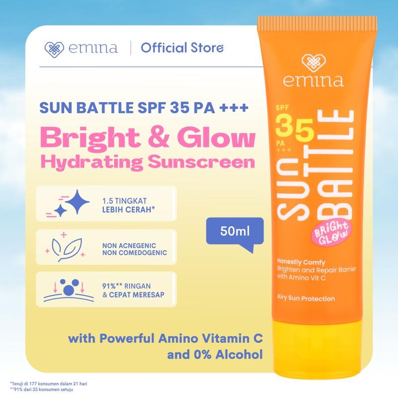Emina Sun Battle Bright Glow SPF 35 PA+++ 50 ml - Sunscreen 6